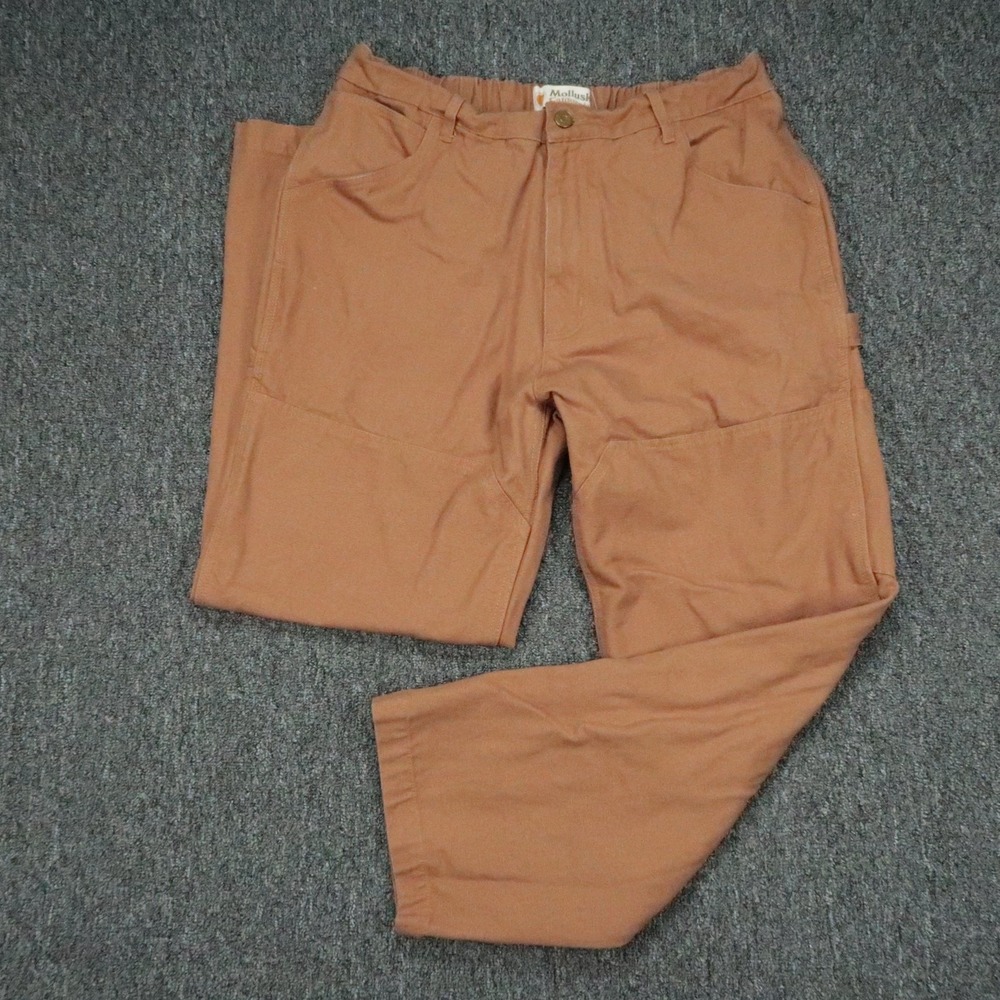 Mollusk Pants Mens Large Brown Straight  California Double Knee Carpenter  Work